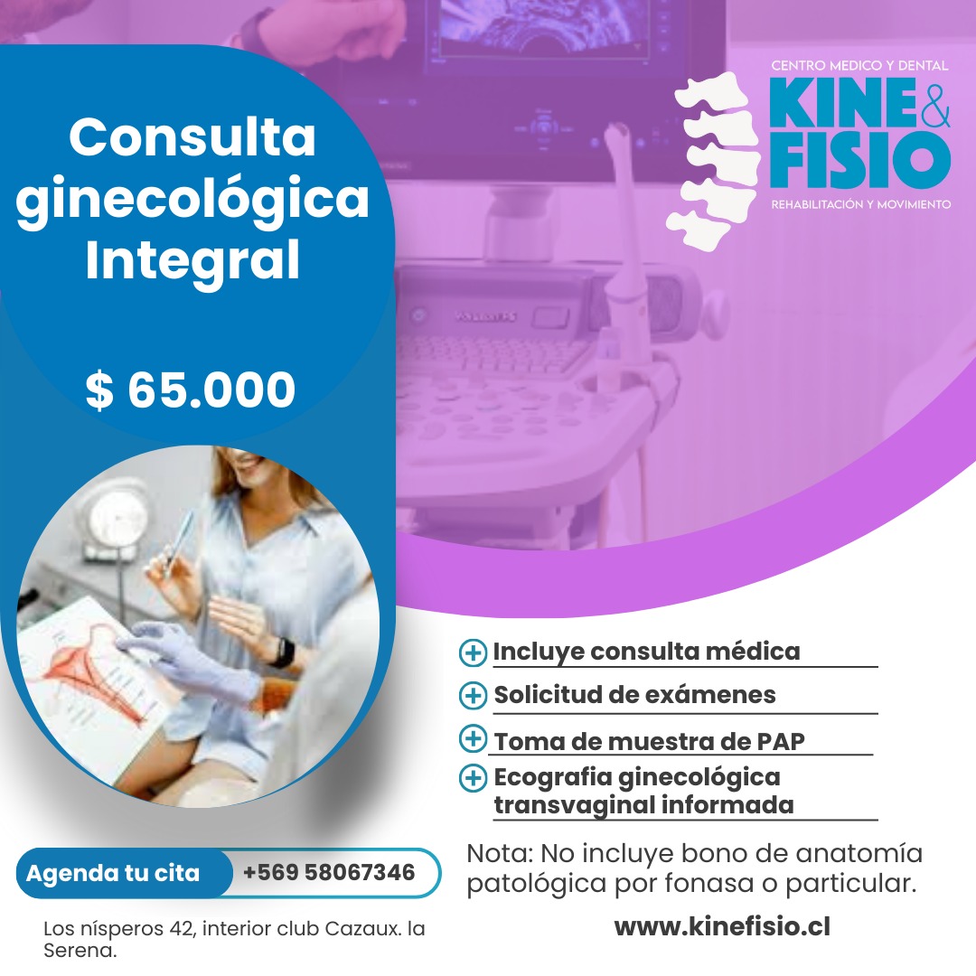 Centro Médico y Dental Kinefisio Cuida tu salud ginecológica con chequeos regulares de ginecología